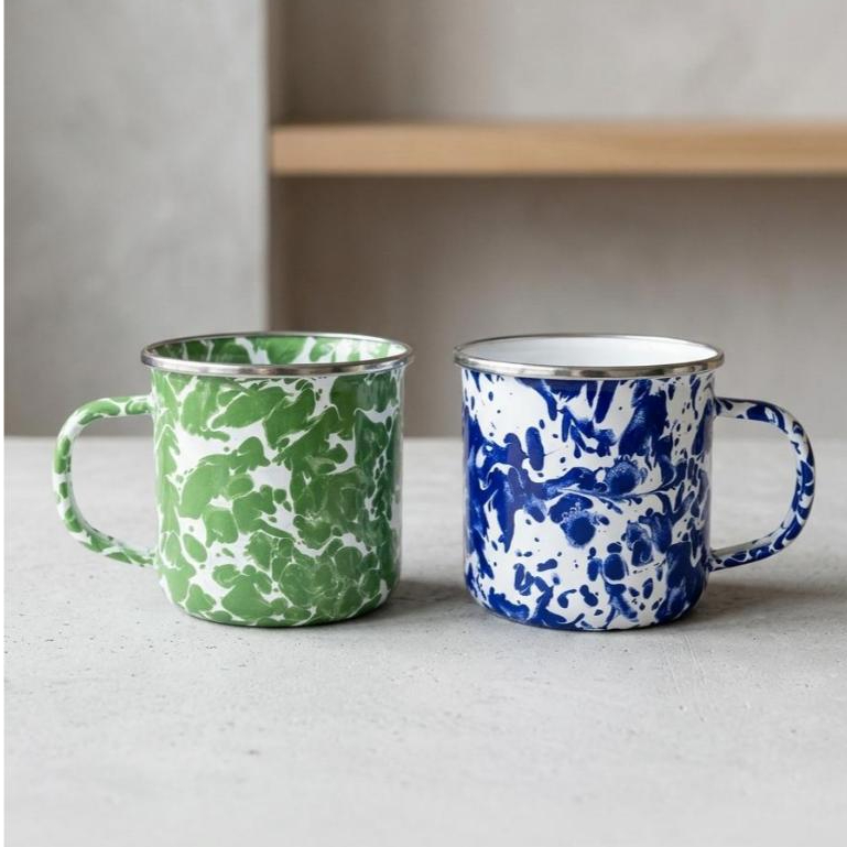 Gelas Mug Blirik Enamel Kedaung ORI - 9 cm | Premium Tebal