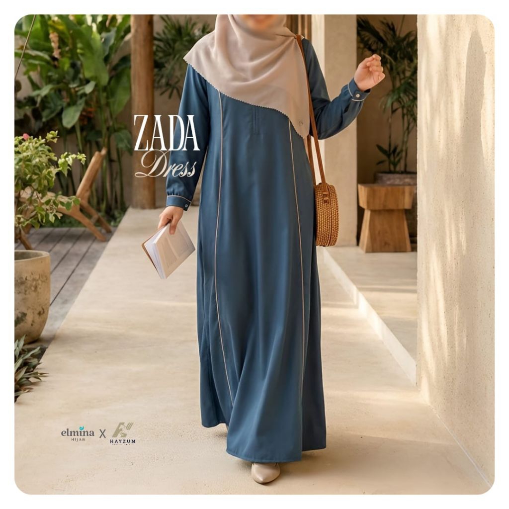Gamis Zada Dress  Gamis Toyobo By Elmina Hijab