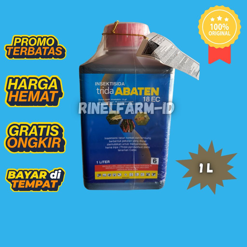 INSEKTISIDA ABATEN 18EC  1 LITER UNTUK MENGENDALIKAN HAMA  TRIPS PADA TANAMAN
