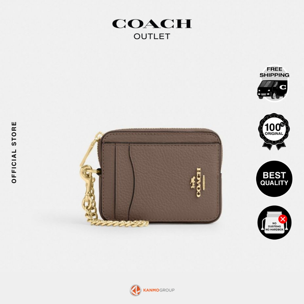 Coach Zip Card Case - Dompet Kartu Wanita