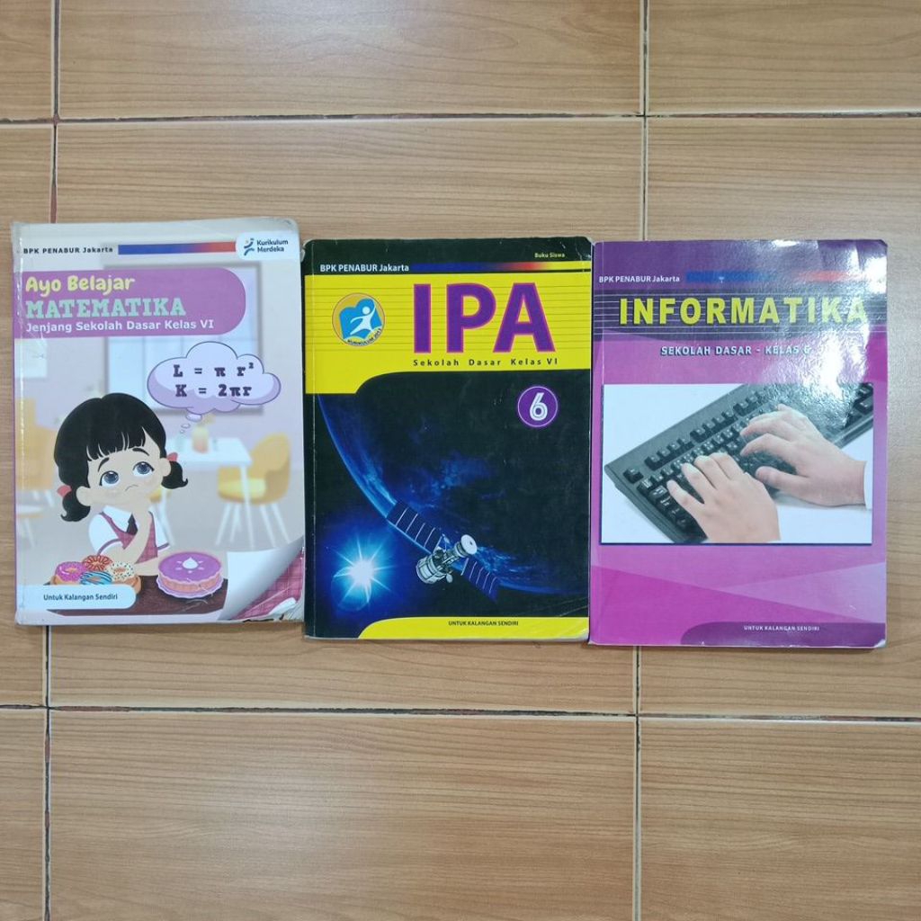 Buku Cetak Penabur.IPA, informatika, Matematika kelas 6