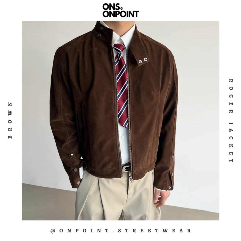 [ONS BY ONPOINT] Roger Jacket - jaket denim jaket jeans pria jaket varsity pria leather jacket baseb