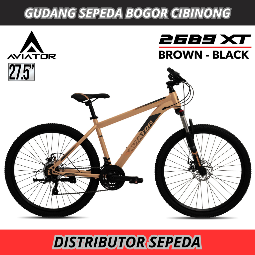 Sepeda Gunung MTB 27.5 Aviator 2689 XT 3X8 SPEED
