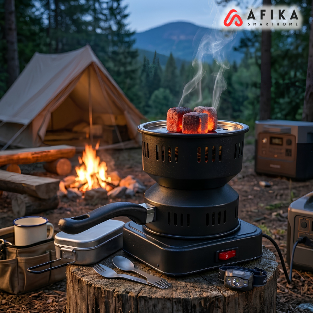 Kompor Listrik Mini Pemanas Arang Hookah BBQ Charcoal Burner 500W