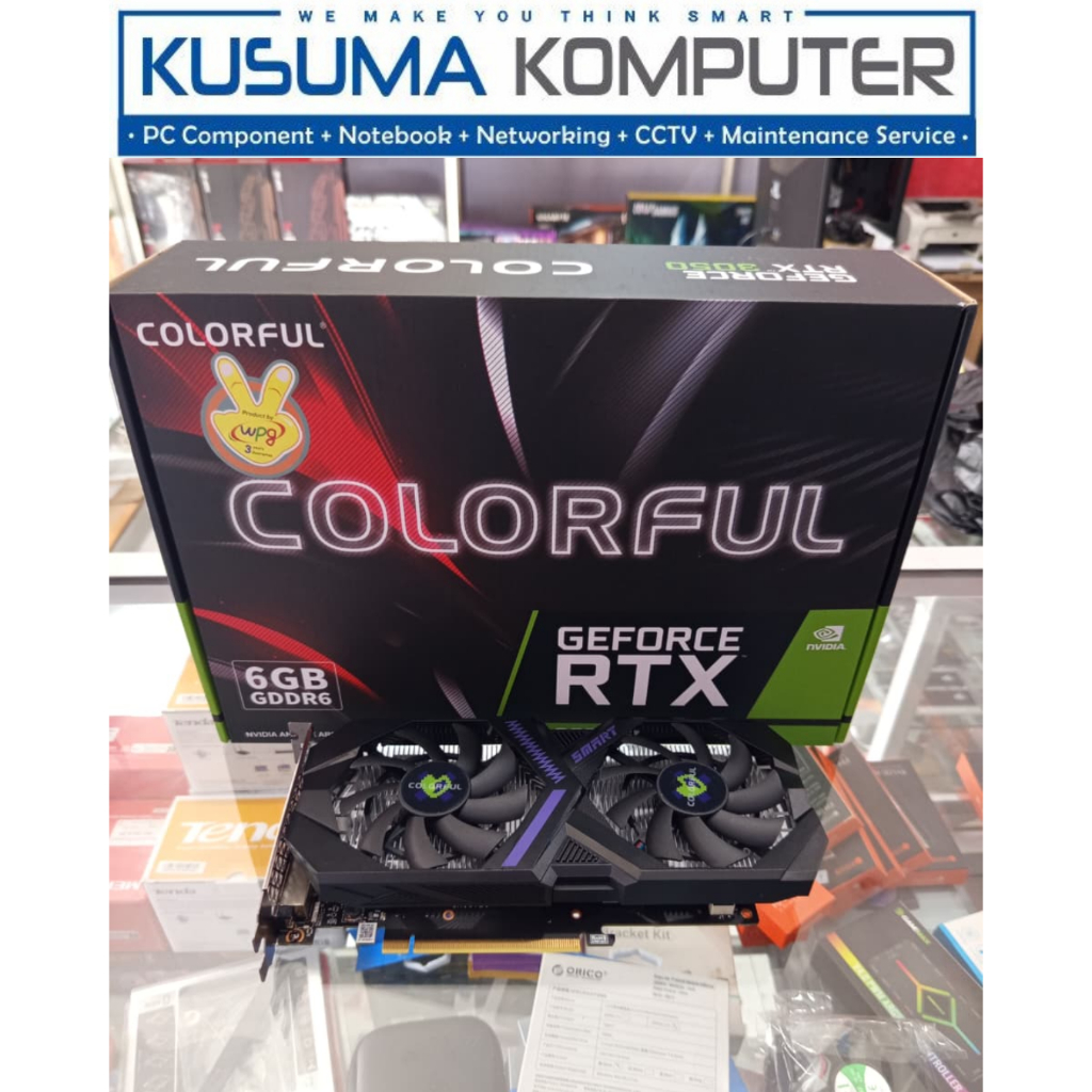 VGA Nvidia Colorful RTX 3050 6GB DDR6 Bekas Garansi Resmi 2028