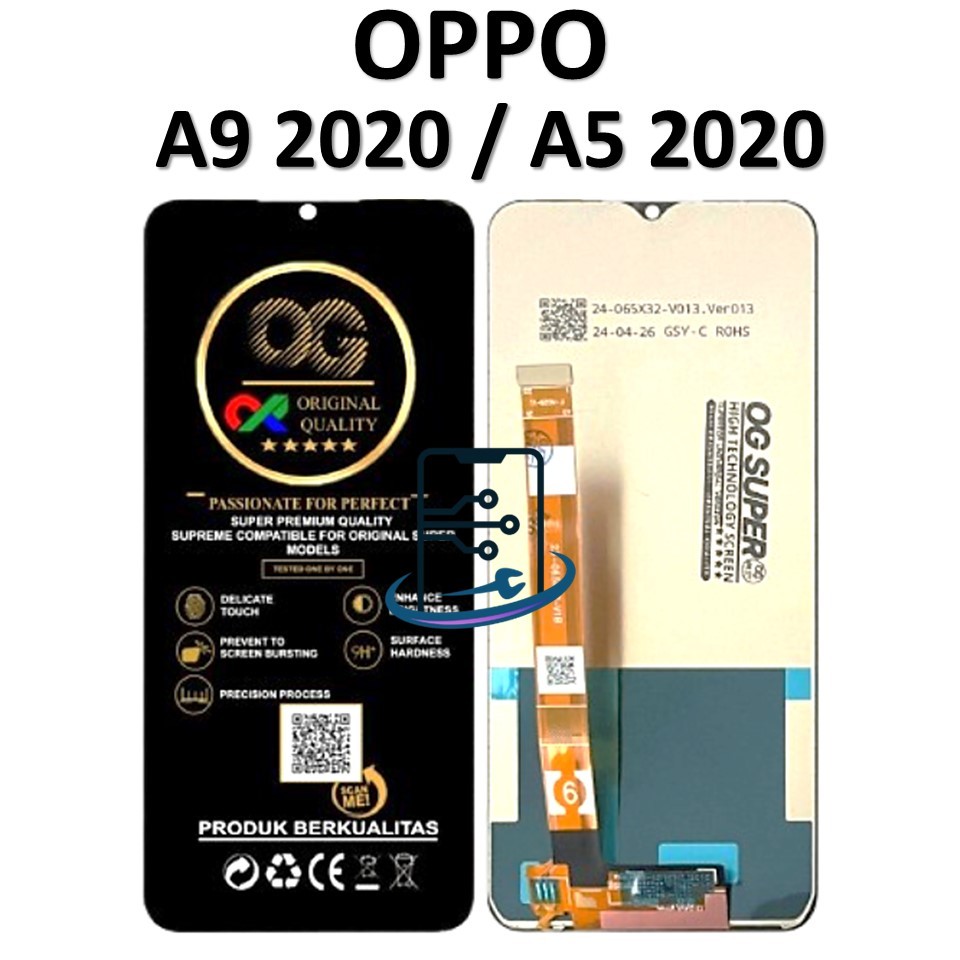 LCD TOUCHSCREEN OPPO A9 2020 / A5 2020  FULLSET ORIGINAL 100%