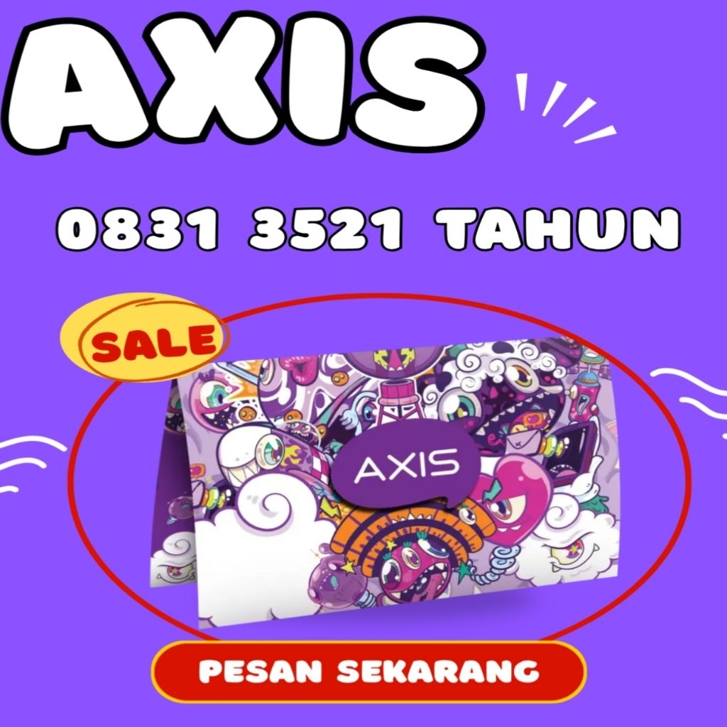 KARTU PERDANA NOMOR CANTIK AXIS 3521 TAHUN