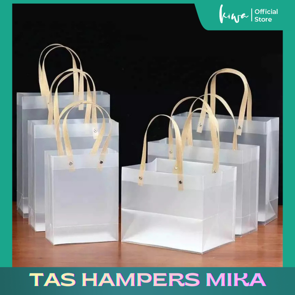 Premium Tas Hampers Goodie Bag Tas Mika Hampers Toples Jar Tas Hampers Doff Gagang Kayu Rotan Premiu