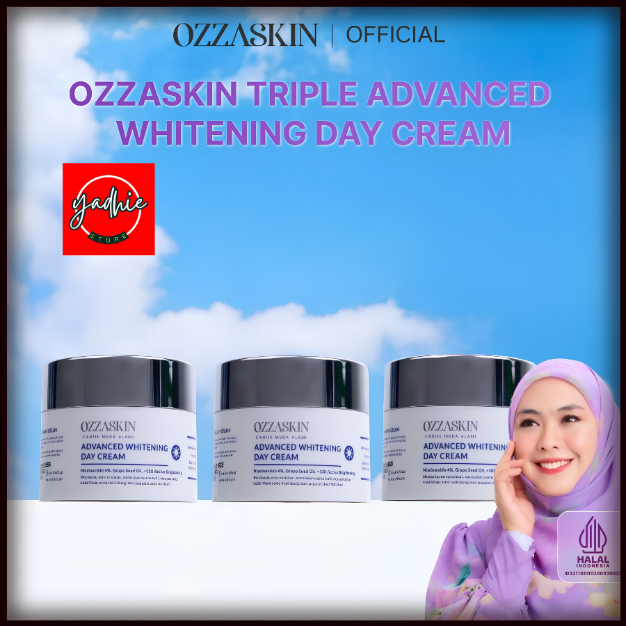 Ozzaskin Advanced Whitening Day Cream 30gr WhiteTen 10X Active Brightening by Oki Setiana Dewi
