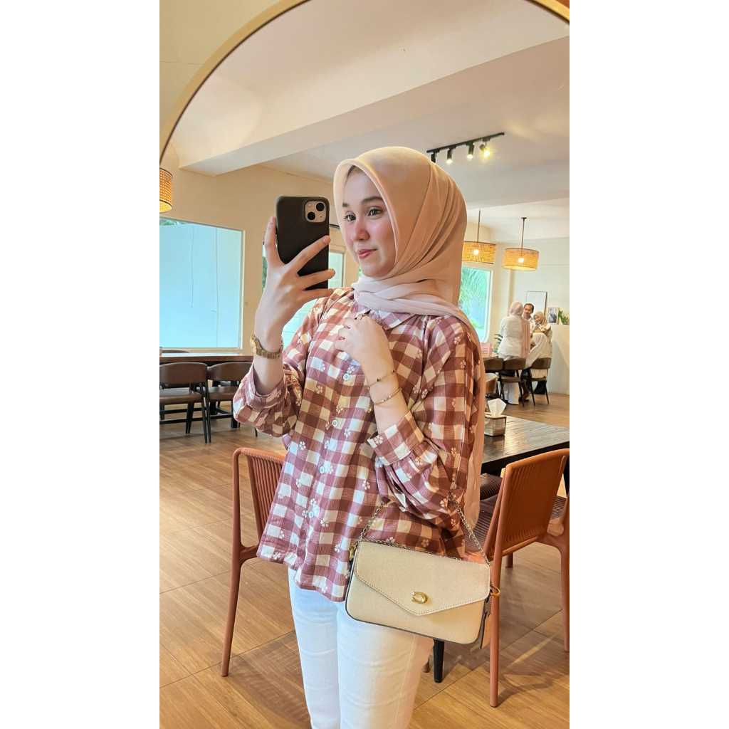 Atasan Blouse Batwing Wanita Oversize Korean Style Rayon Premium Sora By Kamalin