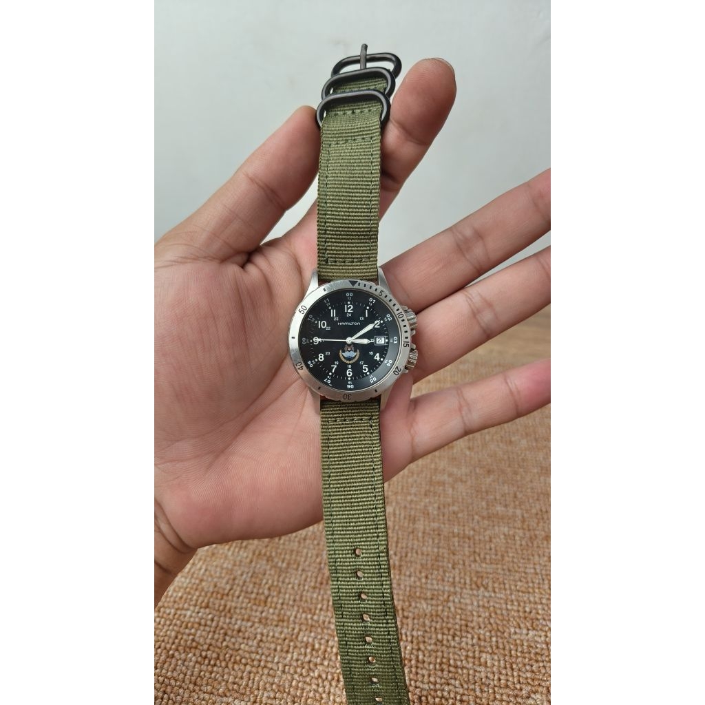 Jam Hamilton Militer SAF Quartz Swiss ORIGINAL Murah