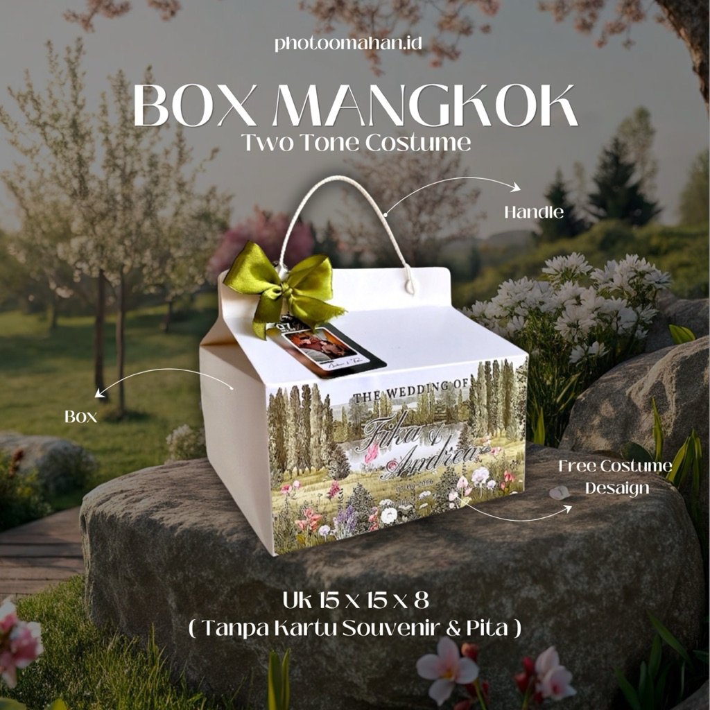 Box Mangkok Souvenir | Box Mangkok 15x15x8 | Box Souvenir Mangkok Two Tone