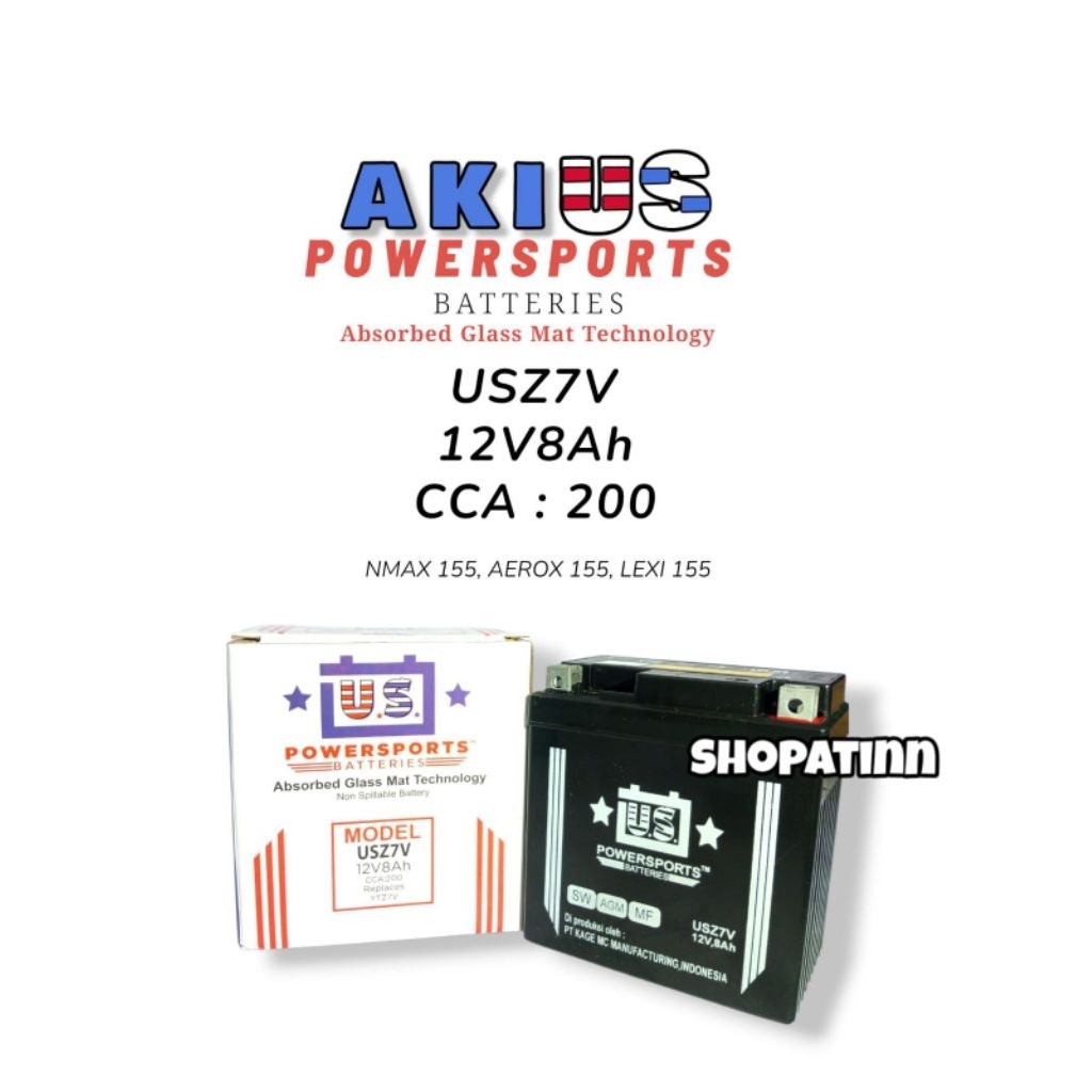 1 pcs AKI US POWER SPORT USZ7V / GTZ7V FULL KERING / AKI MOTOR US POWERSPORT GTZ7 ORIGINAL / AKI MOT