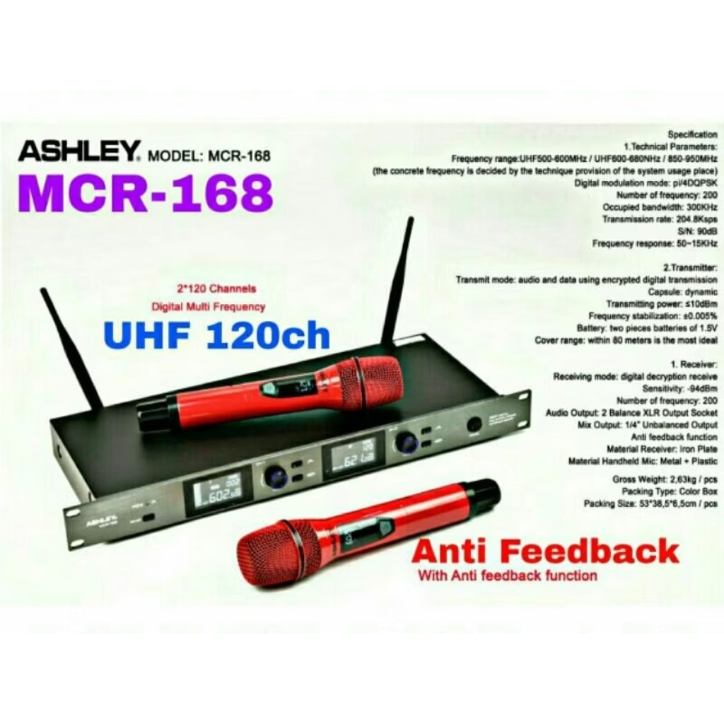 MIC WIRELES ASHLEY 168 BEKAS