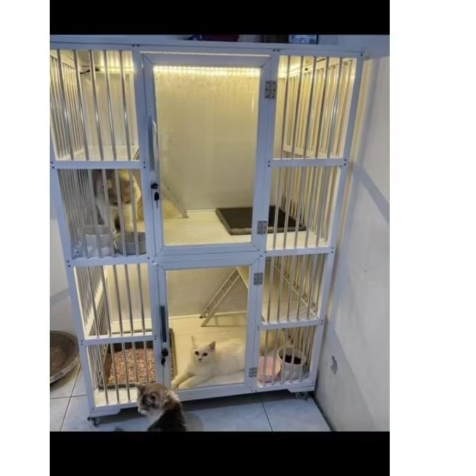 kandang kucing 2 tingkat