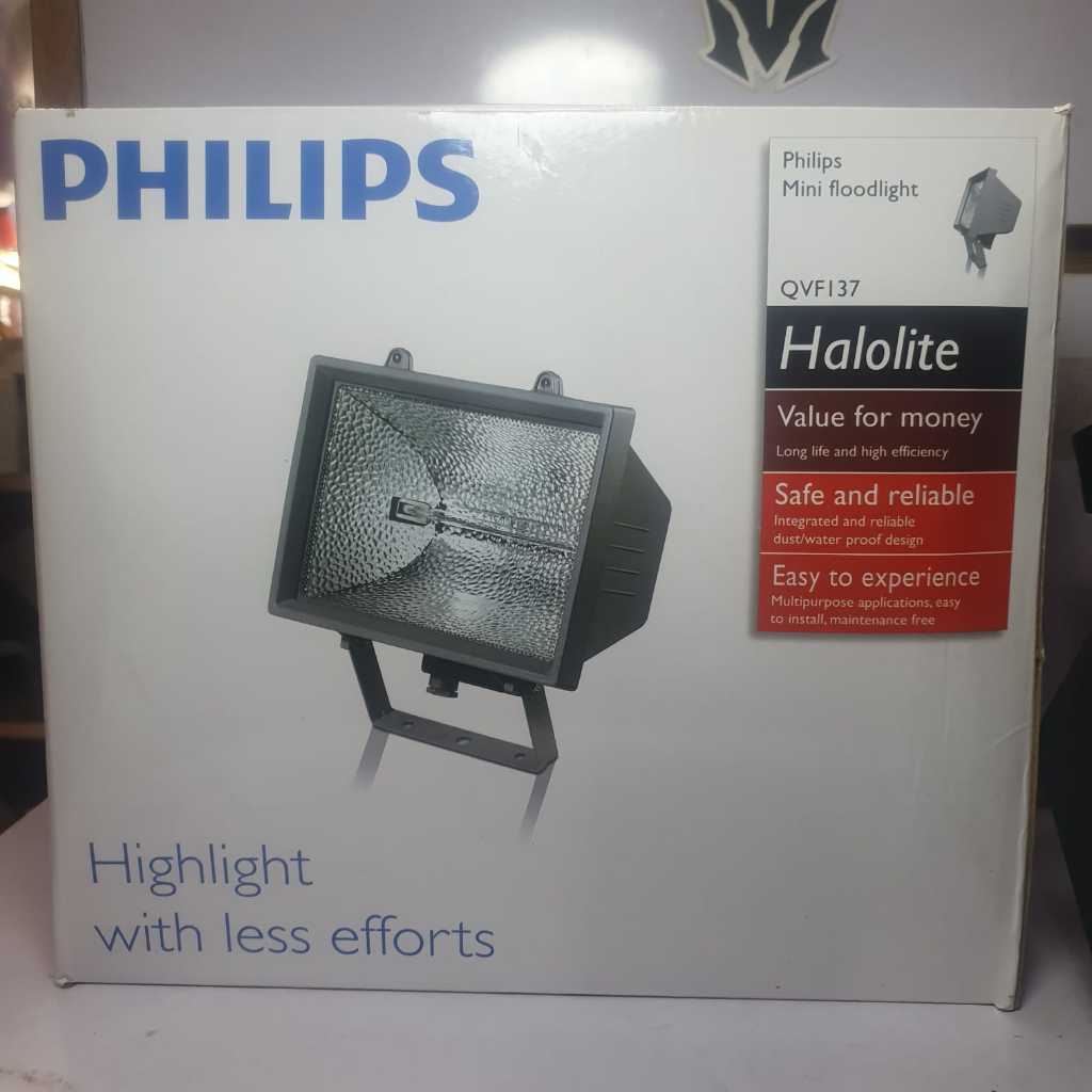 Kap Lampu Philips Halogen 1000W Halolite QVF137 QVF 137 R7s SNI NEW