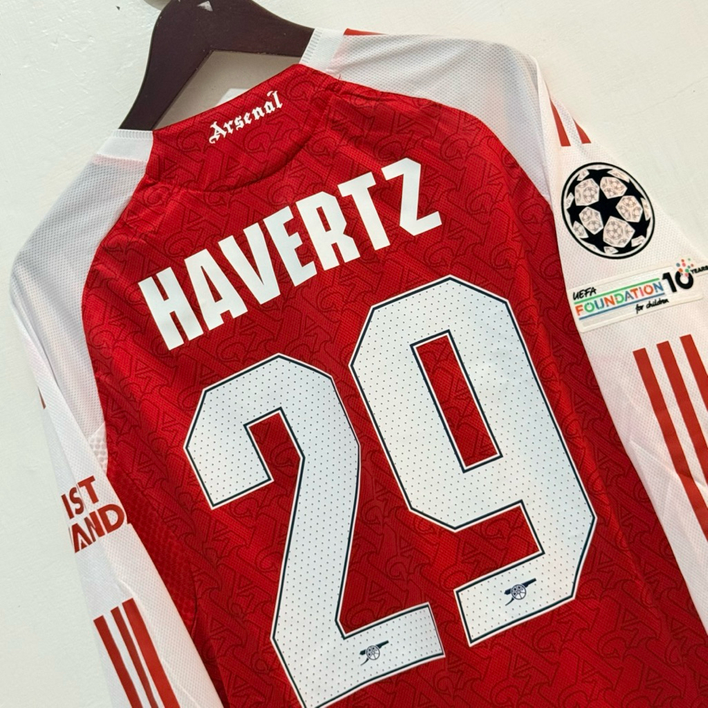 JERSEY ARSENAL HOME 2025/2026 LONGSLEEVE PLAYER ISSUE - HAVERTZ