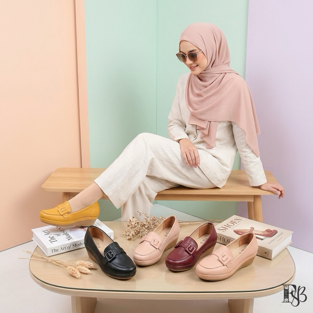 Fsb - RISTA Sepatu Wedges Wanita