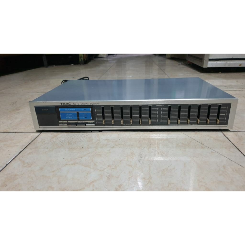 equalizer vintage 2x6band 12channel stereo teac ge8 second bekas normal siap pakai sudah di tes