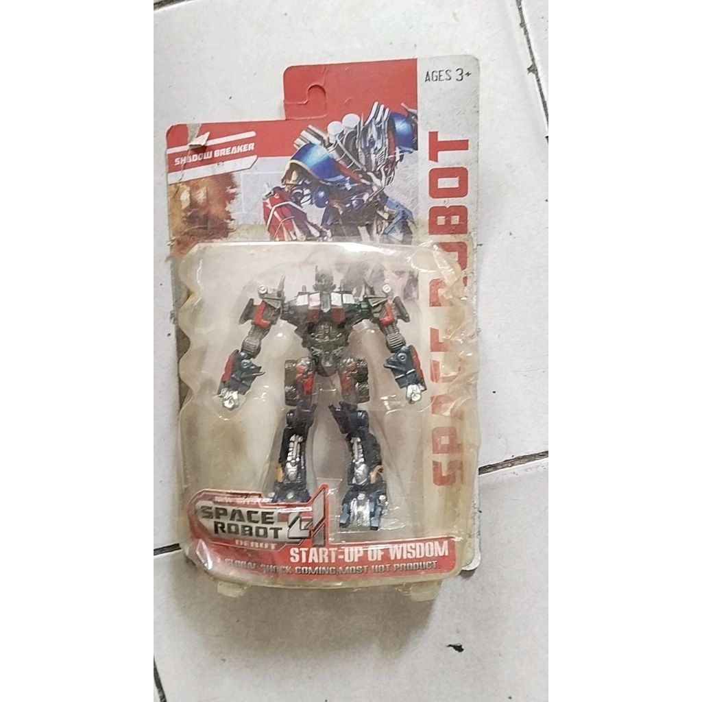 Mainan Robot Transformasi Bahan Karet Model Klasik