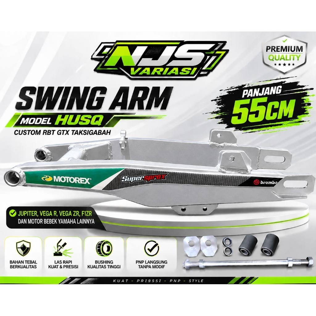 SWING ARM pnp All JUPITER, VEGA R, VEGA ZR, F1ZR Model HUSQ Custom RBT GTX Taksi gabah Panjang 55cm