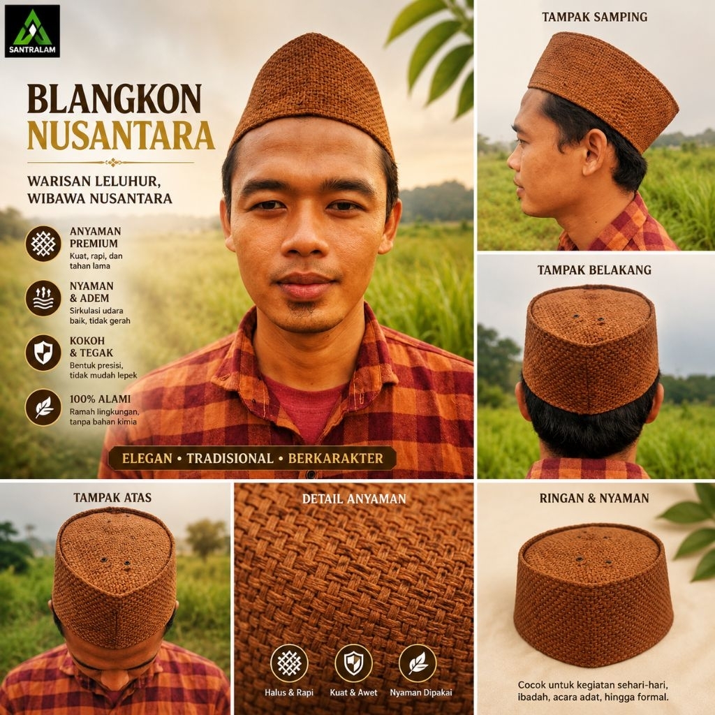 Peci Goni Peci Santri Berkelas Ac Mata Itik