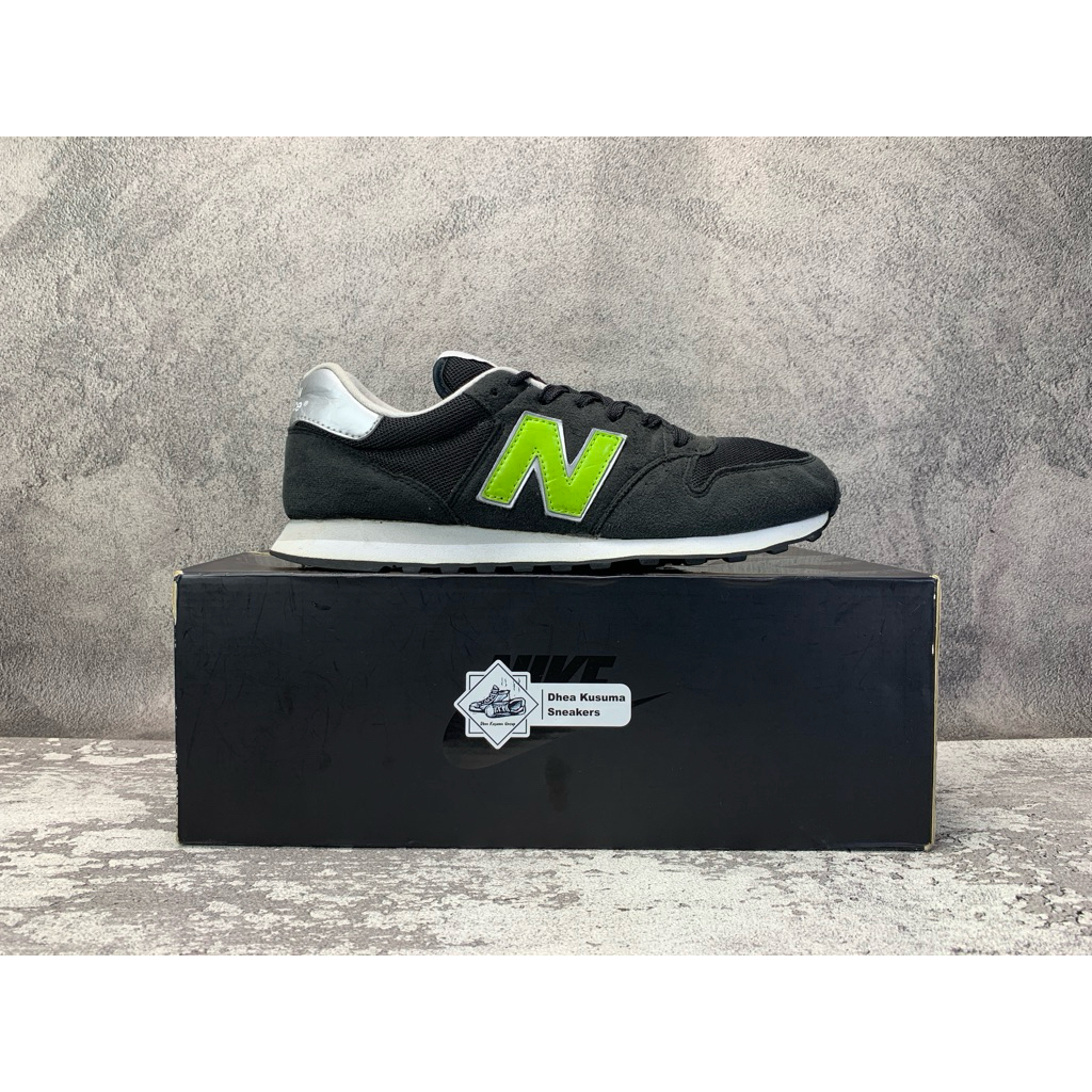 Sepatu Second Casual  New Balance 500 Black Green  Size 41,5 insole 26 cm  Original Guarantee 100%