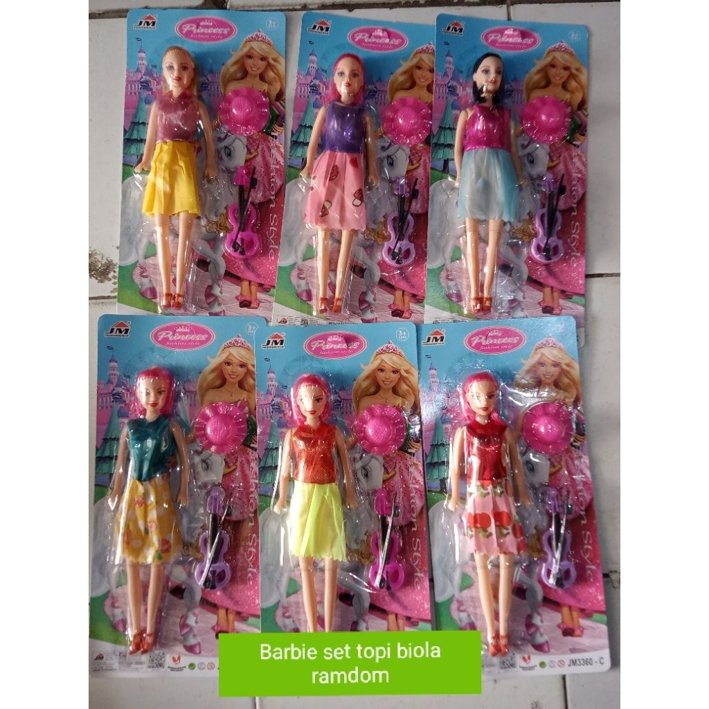 BONEKA BARBIE SET TOPI DAN BIOLA JM3360-C