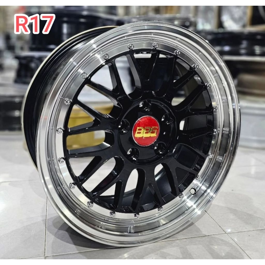 Velg BBS LM R17 Black Lip Polish 5x114 ( INNOVA ERTIGA RUSH TERIOS XPANDER DLL)