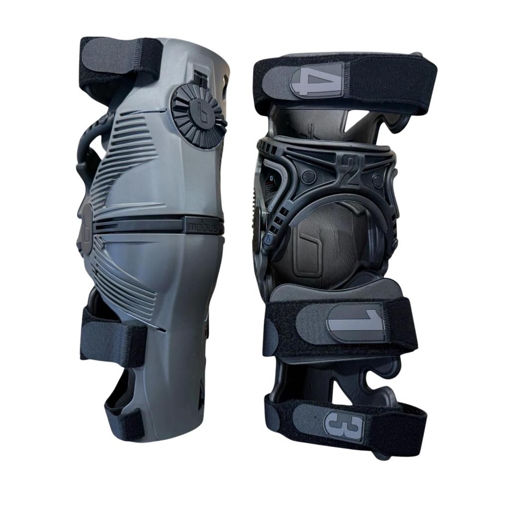 KNEE BRACE MOBIUS X8 STORM BLACK GRAY ORIGINAL