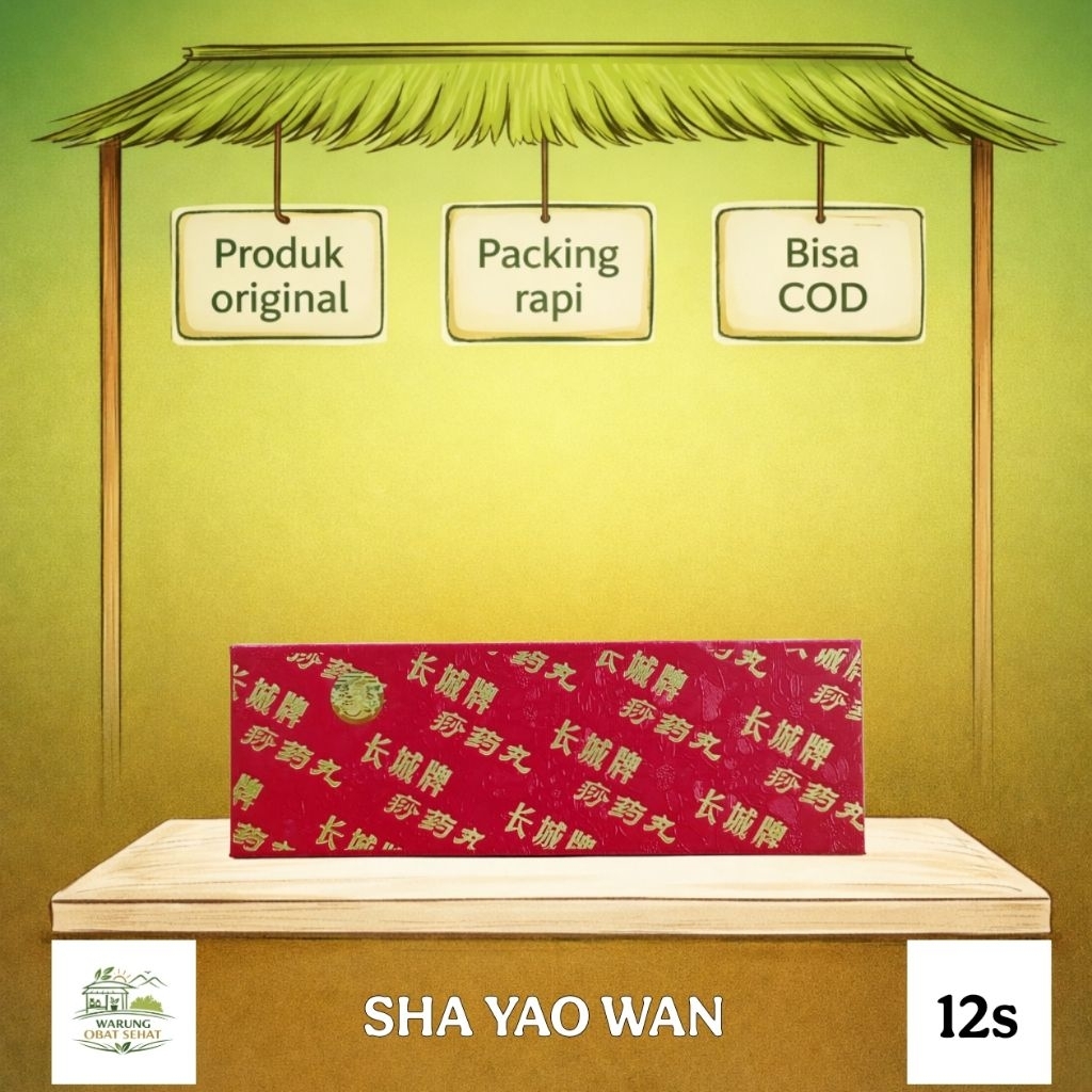 Sha Yao Wan Isi 12 Botol Obat Herbal China Untuk Masuk Angin Perut Kembung Mual Meriang