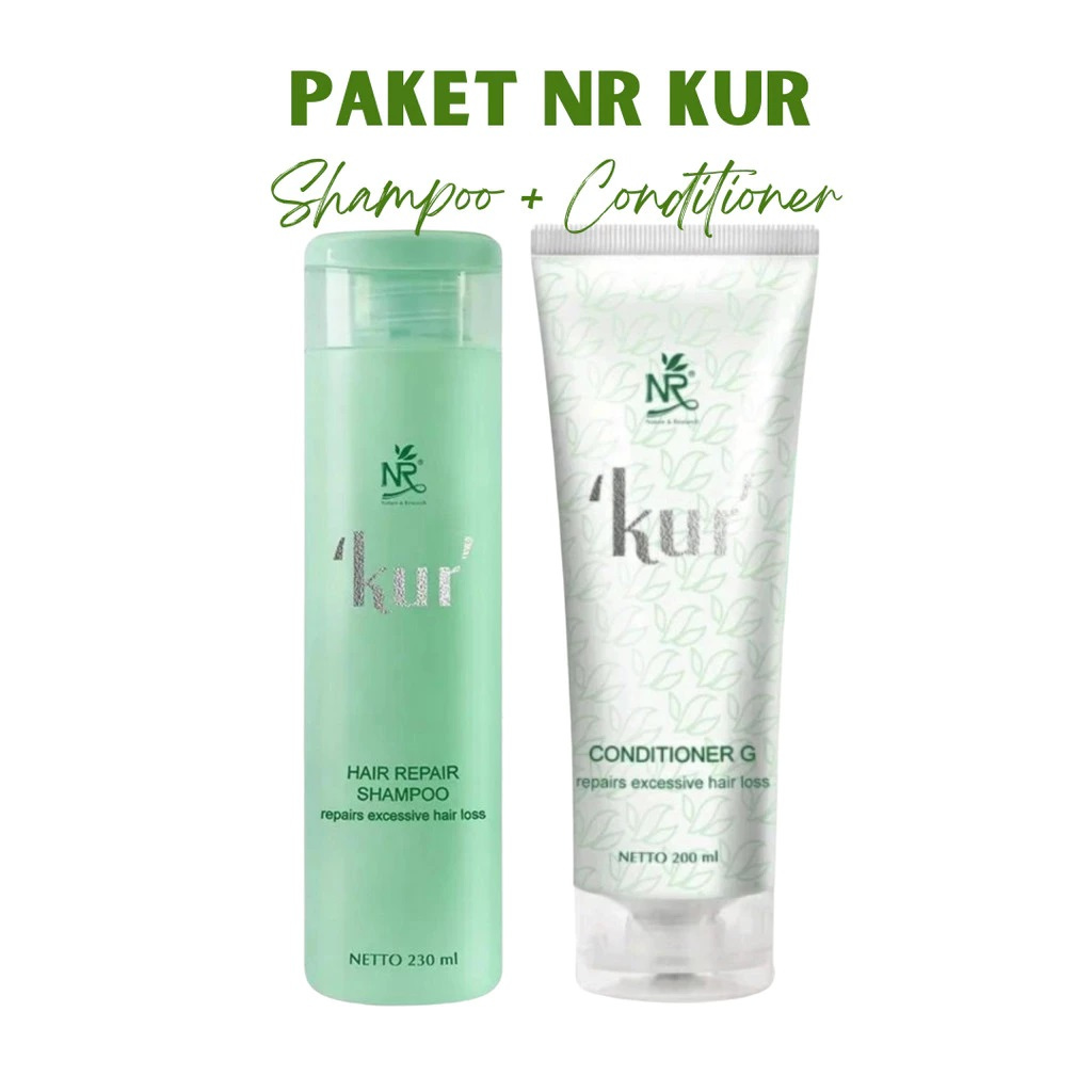 NR KUR Shampoo Conditioner Perawatan Rambut Rontok Tipis Menebalkan Rambut