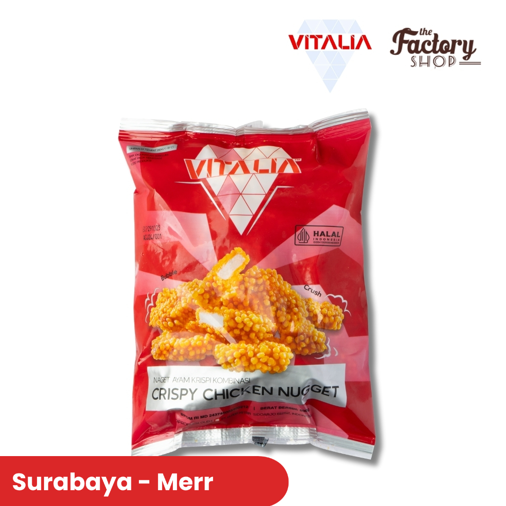 VITALIA CRISPY CHICKEN NUGGET 500gram (bubble) (SURABAYA)