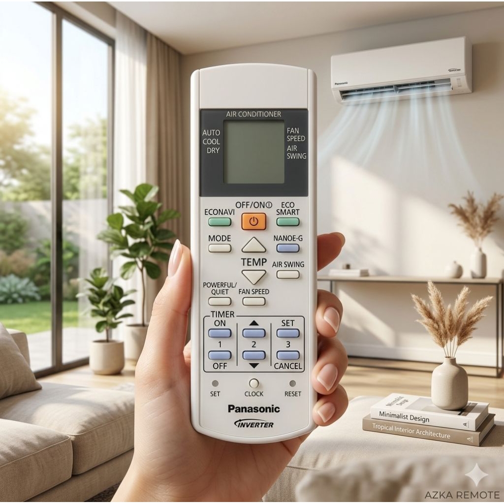 REMOTE REMOT AC PANASONI 4161 ECONAVI ECO SMART ORIGINAL ASLI DEVI