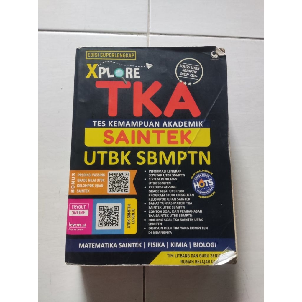 TKA SAINTEK UTBK SBMPTN