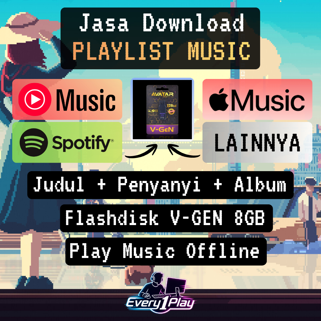Jasa Download Lagu Offline - Spotify - Youtube Music - Apple Music - masuk / pindah di USB Flashdisk
