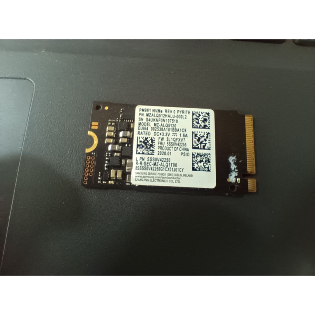 Samsung SSD NVME 512GB