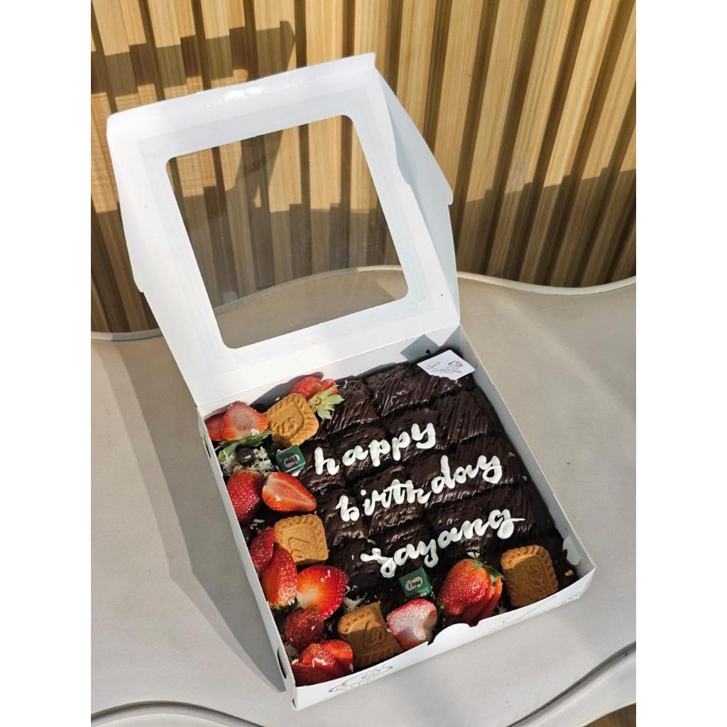 brwonies panggang strawberry brownies coklat panggang brwonies ultah brwonies viral brwonies kekinia