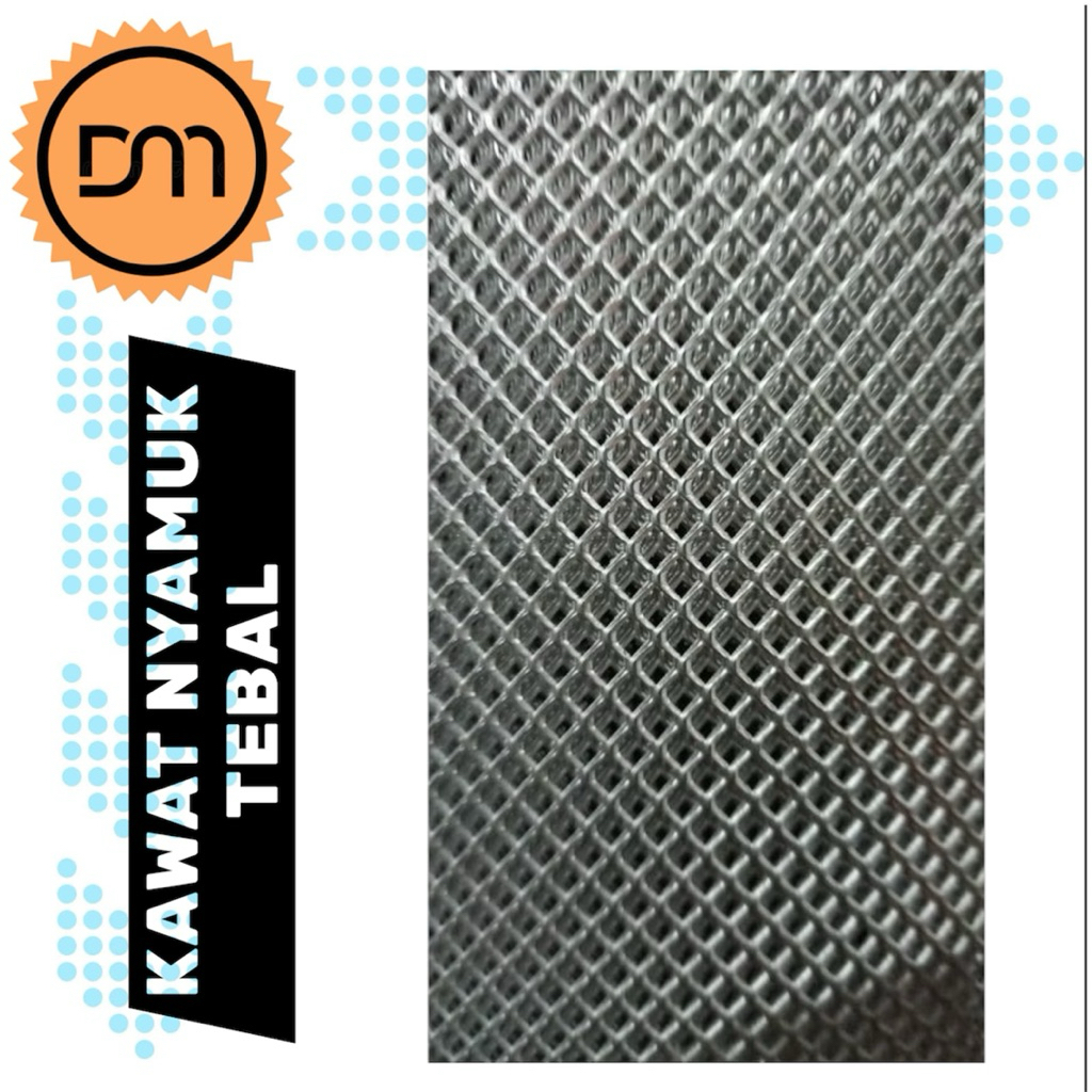 DM - [INSTANT] 1 Meter Kawat nyamuk aluminium tebal / Kawat nyamuk aluminium tebal /Kawat nyamuk teb