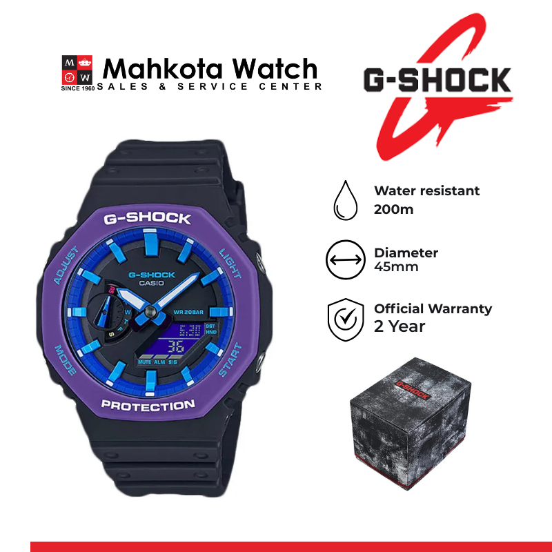 JAM TANGAN PRIA G-SHOCK GA-2100THS-1ADR ORIGINAL