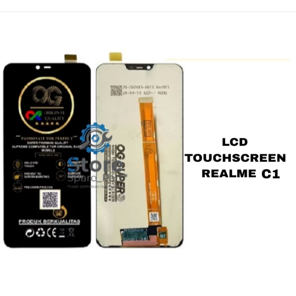 LCD TOUCHSCREEN REALME C1 OG SUPER ORIGINAL FULLSET