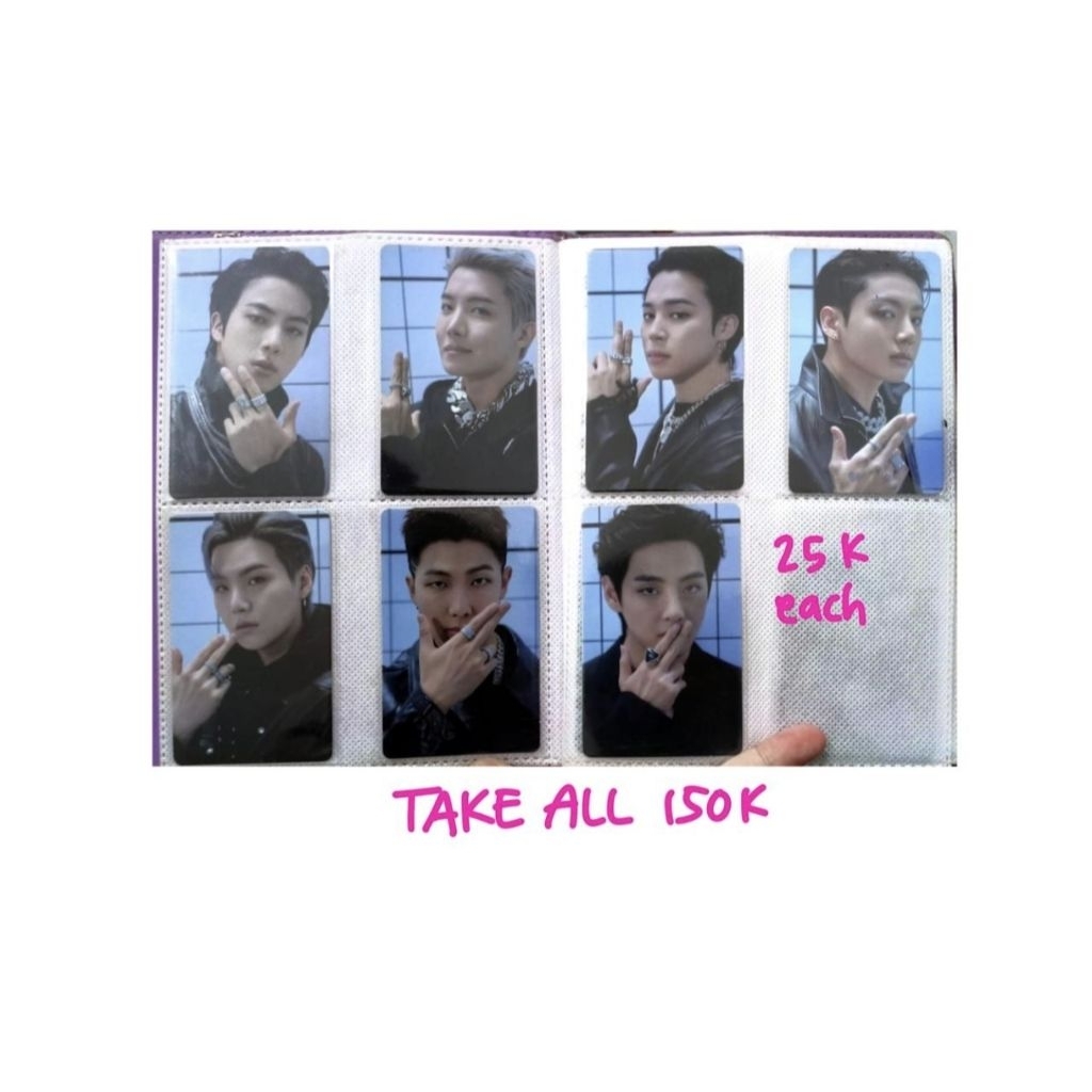 PHOTOCARD BTS OFFICIAL PC PROOF RM JIN SUGA JHOPE JIMIN V JUNGKOOK