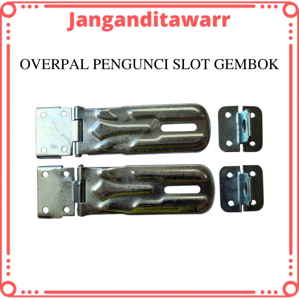 Overpal Pengunci Slot Gembok Grendel Pintu Engsel Gembok Rumah Gudang Slot Jendela Tebal Murah