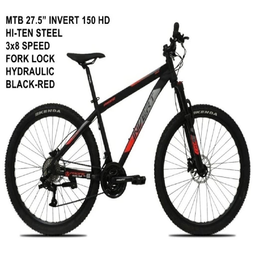 MTB PACIFIC INVERT 150HD 27.5 INCH 24 SPEED HYDRAULIC BRAKE MOUNTAIN
