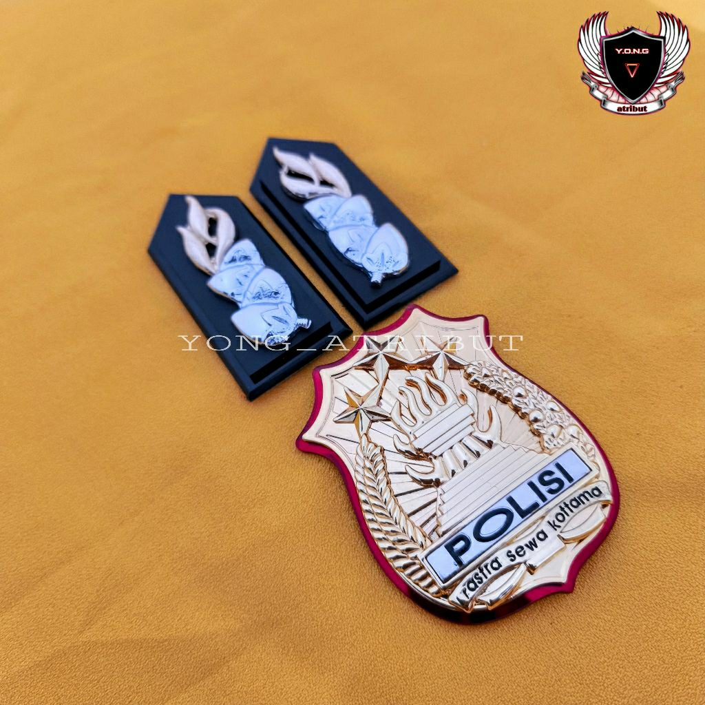 PAKET HEMAT KEWENANGAN POLRI MODEL JATAH & MONOGRAM FULL MIKA POLRI PREMIUM