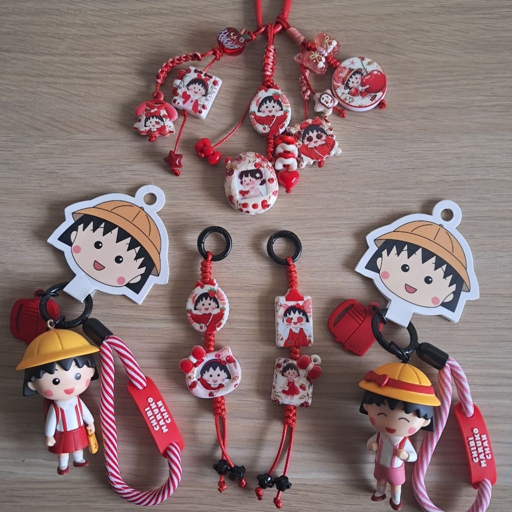 Chibi Maruko Chan Bag Charm / Gantungan Tas / Keychain / Ganci