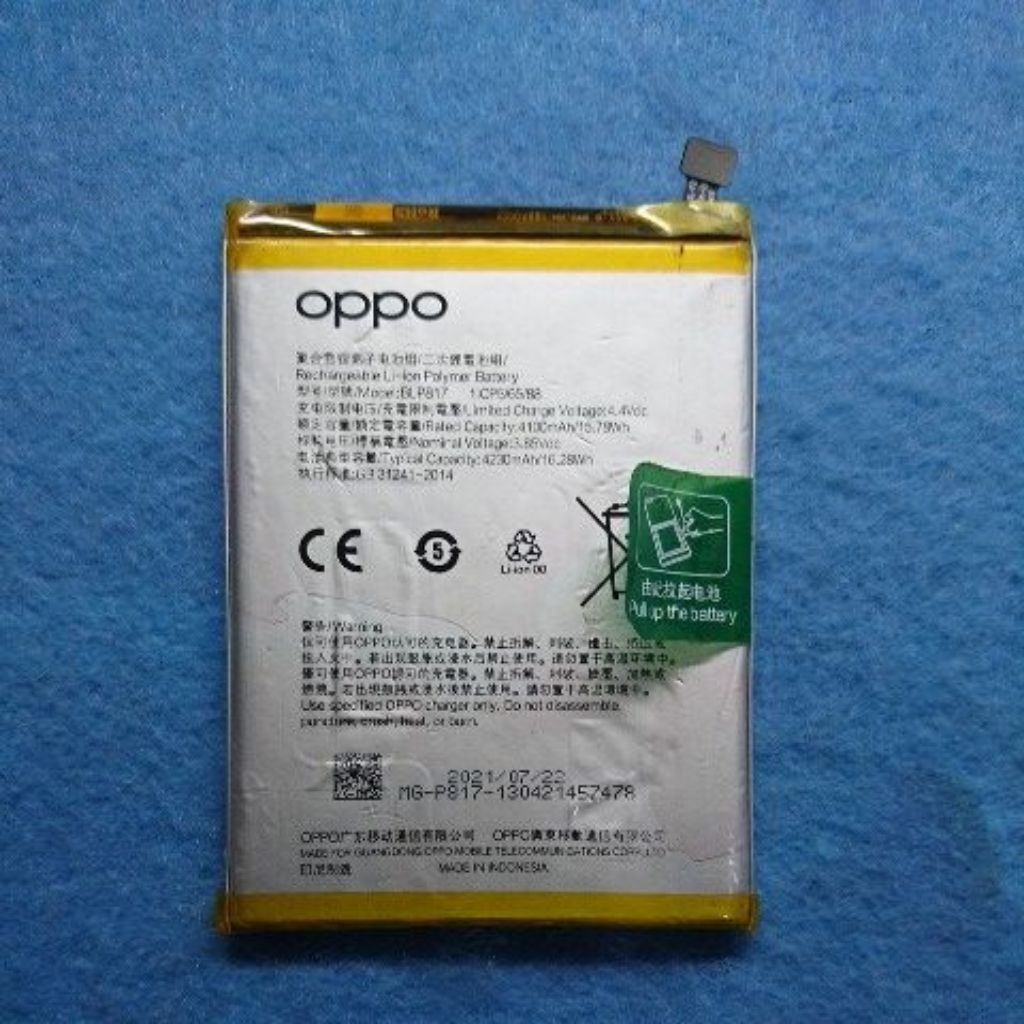 Battery batre Oppo A15/A15s BLP817 ori copotan