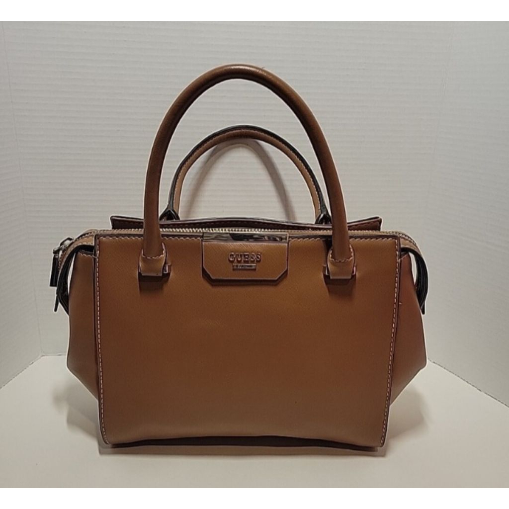 PL Tas Guess Ori Wanita Satchel Bag Wanita Brown