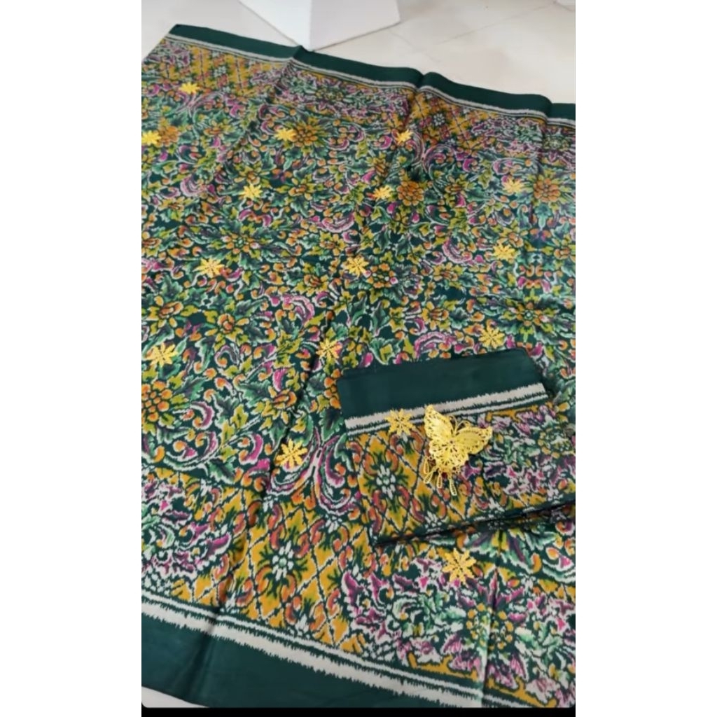 Kamen Endek Katun Tretes Set Selendang