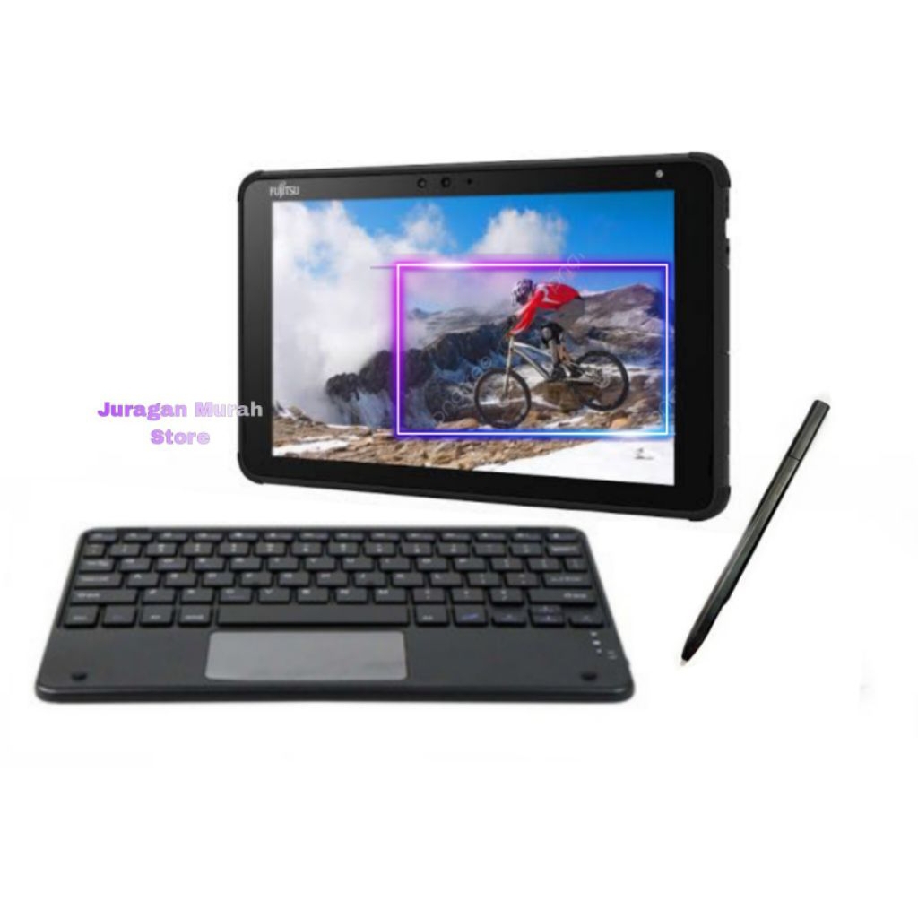 Laptop tablet 2in1 Touch ultra ringan RAM 4GB Window11 mulus